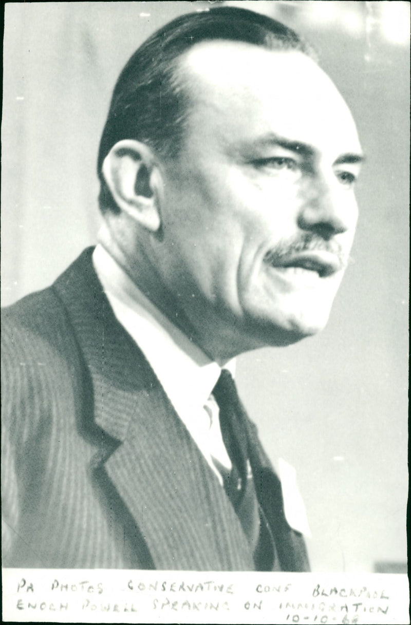 Enoch Powell - Vintage Photograph