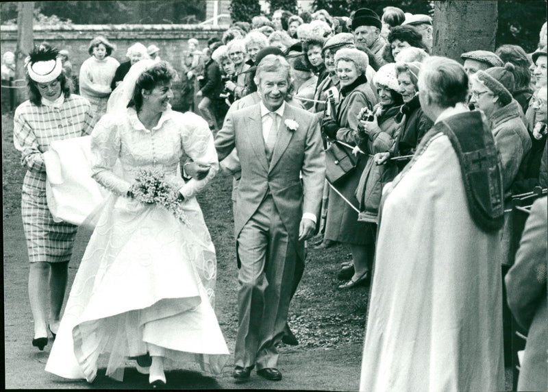 Lester Piggott Wedding - Vintage Photograph