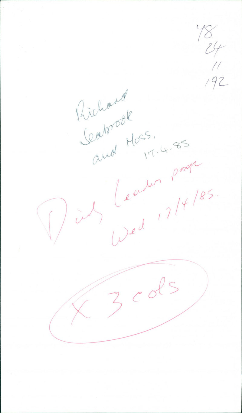 Richard Seabrook - Vintage Photograph