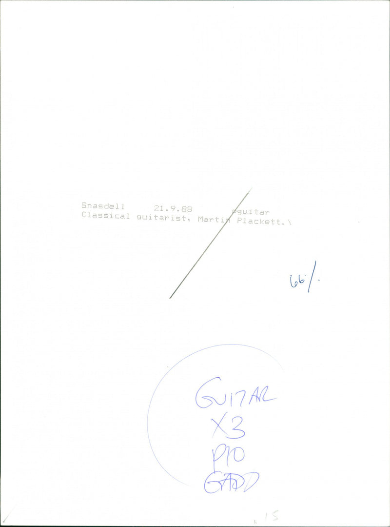 Martin Plackett - Vintage Photograph