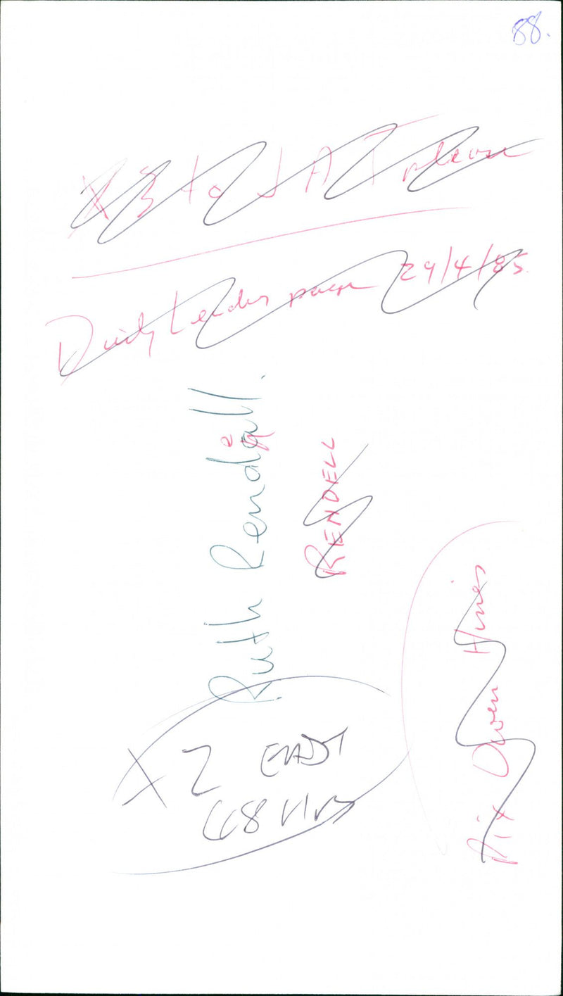 Ruth Rendell - Vintage Photograph