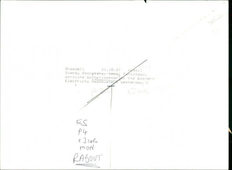 Cecil Parkinson - Vintage Photograph