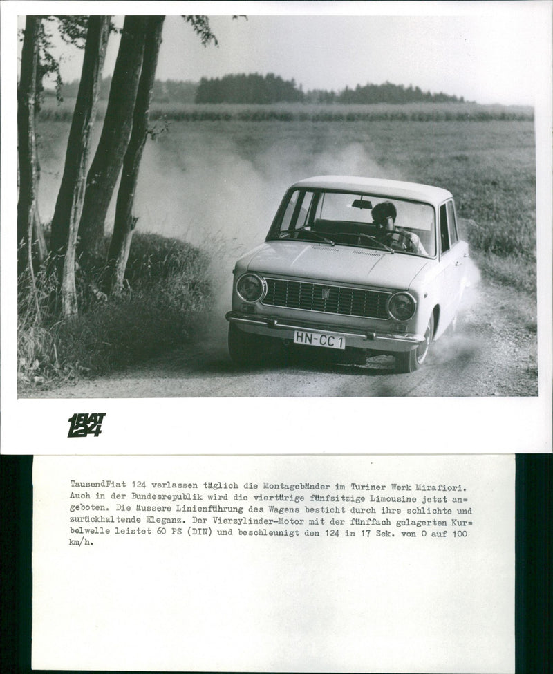 Fiat 124 - Vintage Photograph