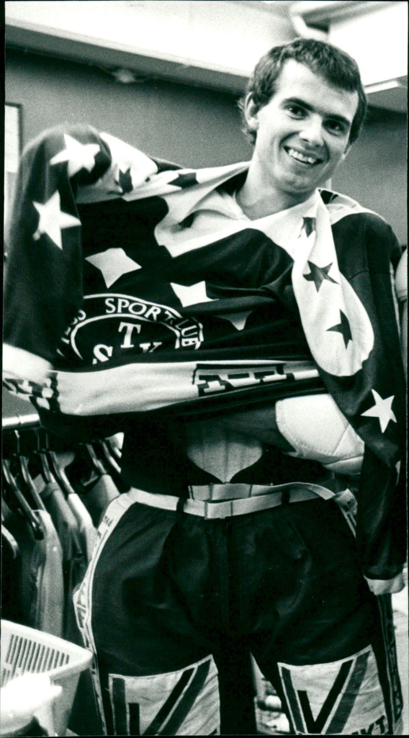 Anders Rydfjäll, ishockey Tegs SK - Vintage Photograph