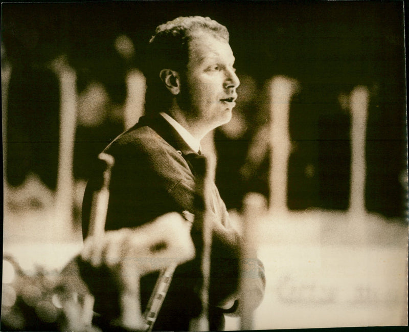 Ulf Thors, ishockeytränare MoDo - Vintage Photograph