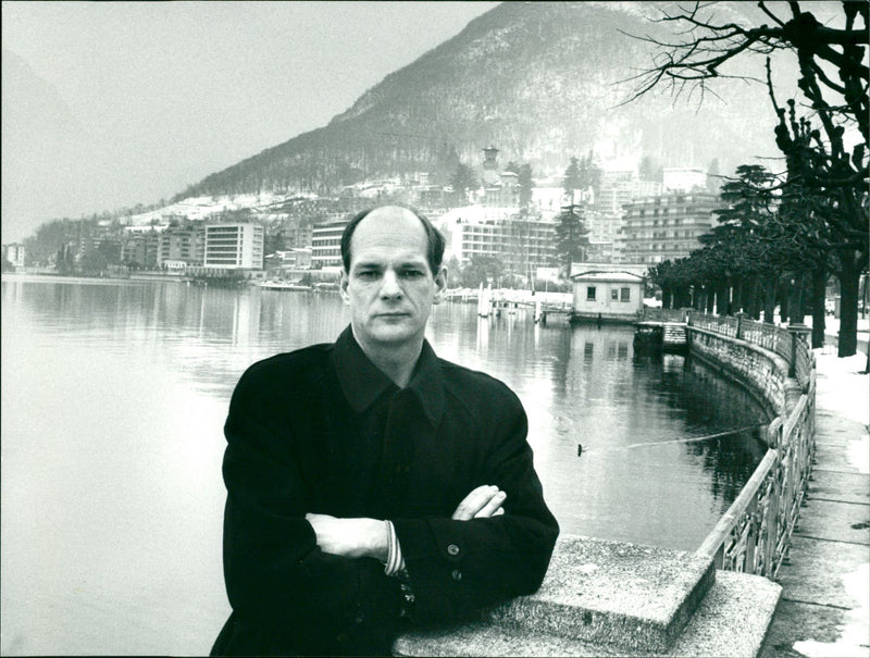 John Slettvoll, ishockeytränare Lugano - Vintage Photograph