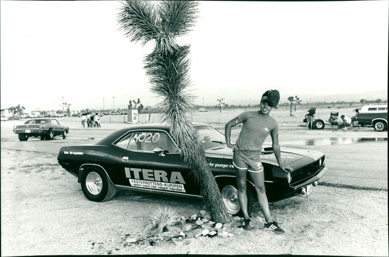 Anders Holmlund, drag racius, Vilhelmina - Vintage Photograph