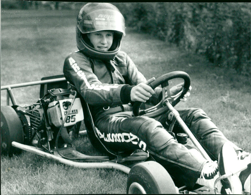 Mats Persson, Go-kart rider Storuman - Vintage Photograph
