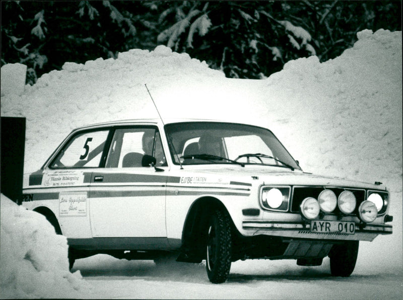 Conny Eriksson rally - Vintage Photograph