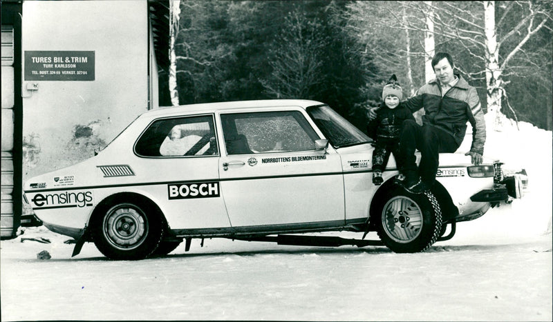 Rally driver Ture Karlsson - Vintage Photograph