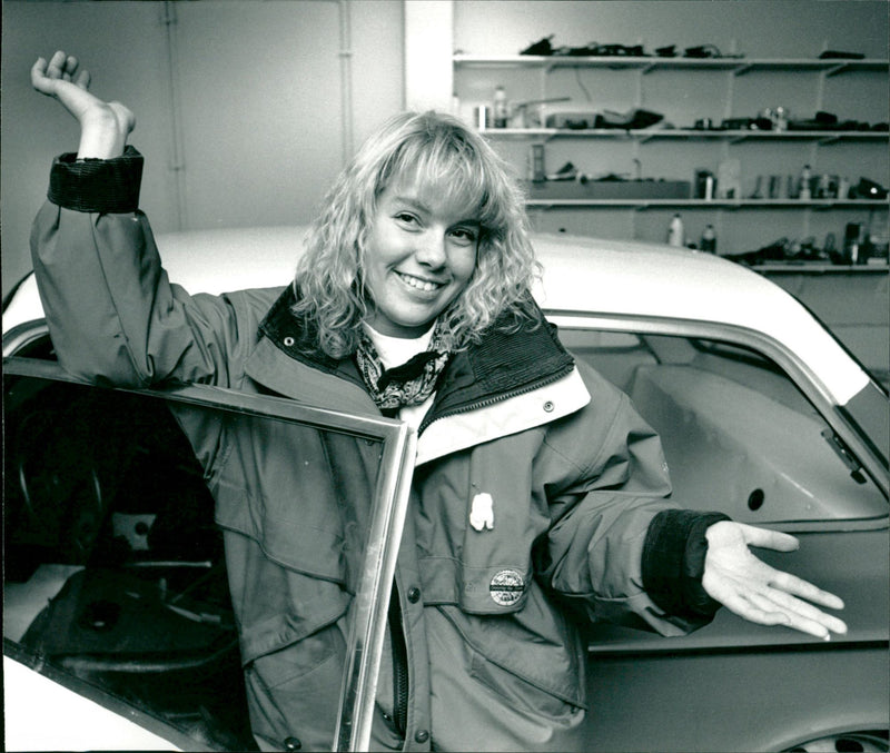 Camilla Jonsson rally - Vintage Photograph