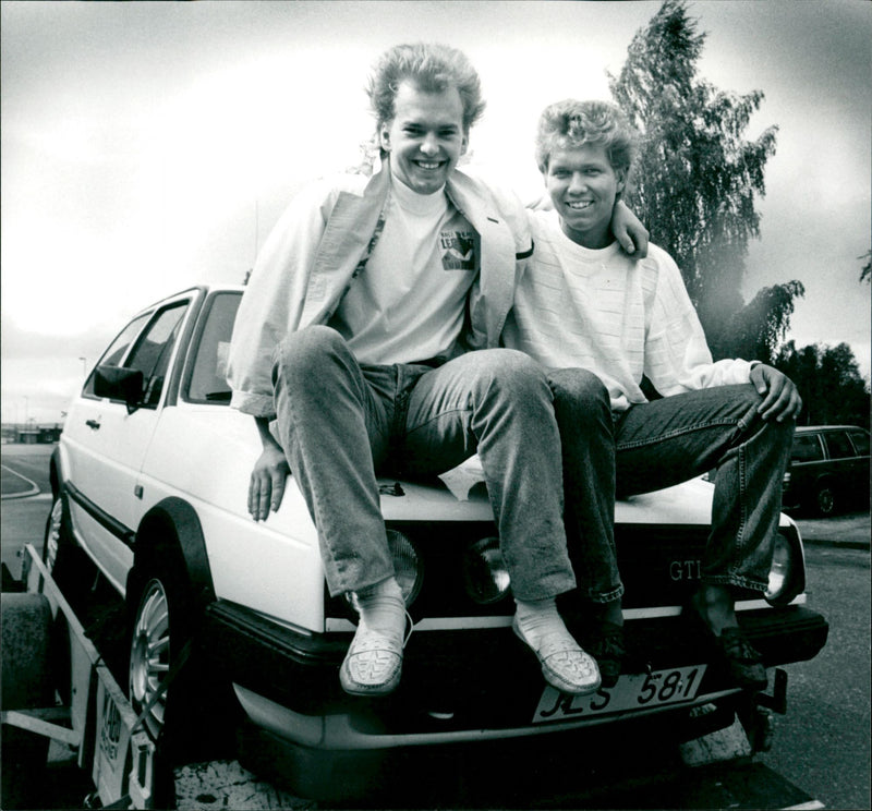 Jörgen Jonasson rally - Vintage Photograph