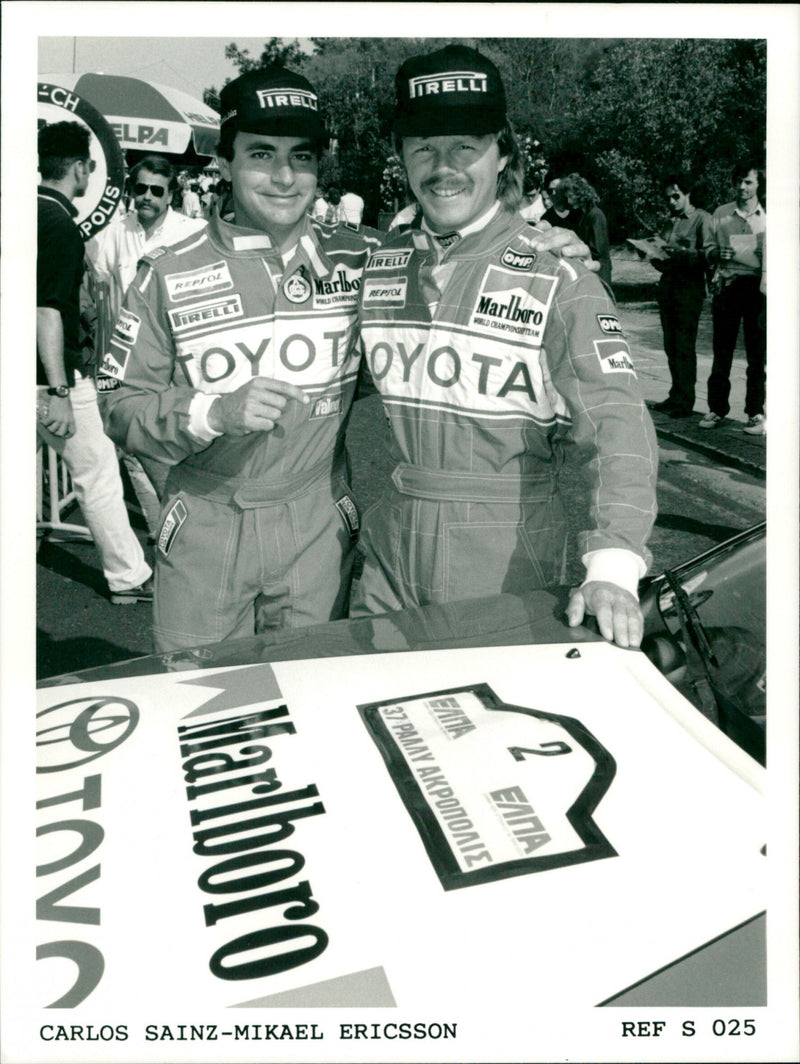 Carlos Sainz and Mikael Ericsson - Vintage Photograph