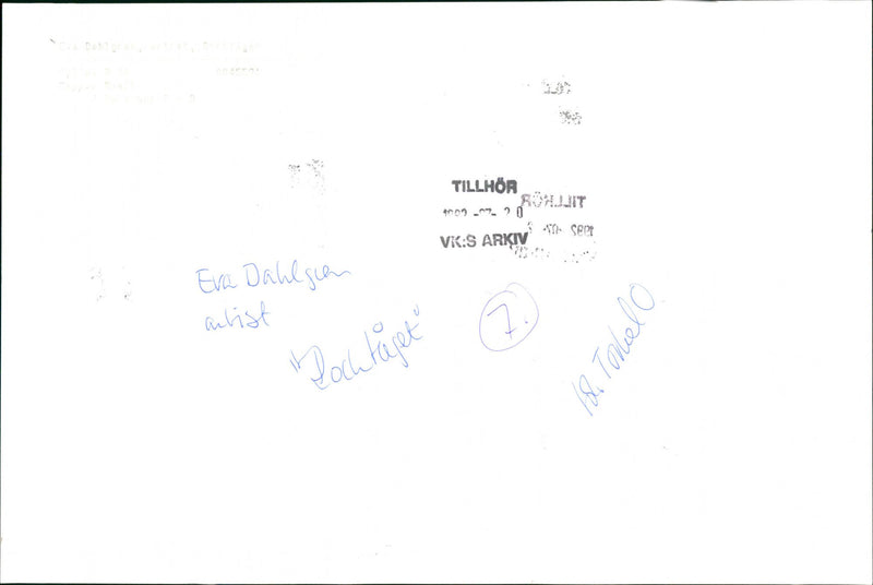 Eva Dahlgren - Vintage Photograph