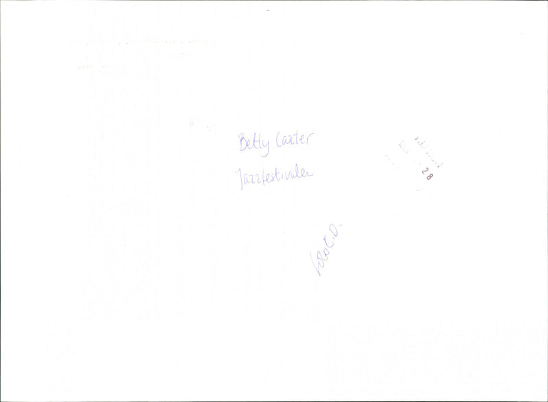 MUSIC PERSONS CARTER BETTY JAZZ WLOCO FESTIVAL - Vintage Photograph