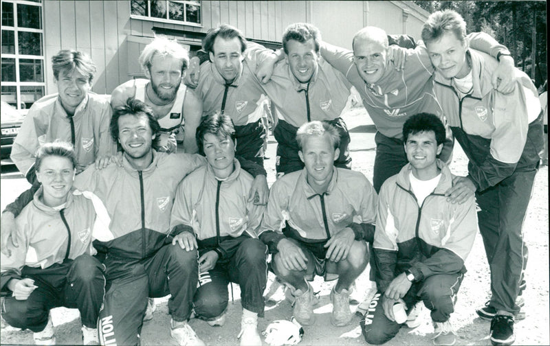 IFK Umeås lag vid Nordmalingsstafetten - Vintage Photograph