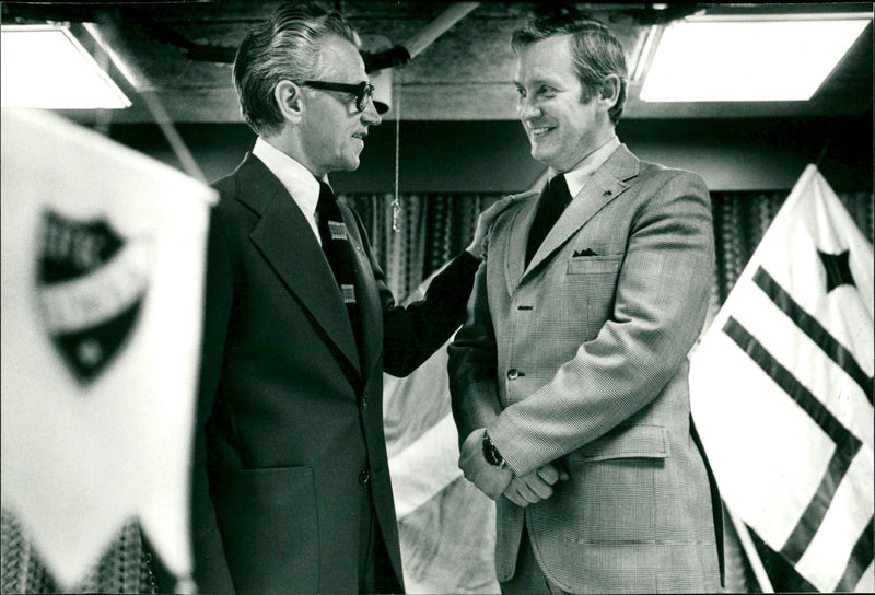 IFK Umeå. Martin Lundström och Lennart Jangrell - Vintage Photograph