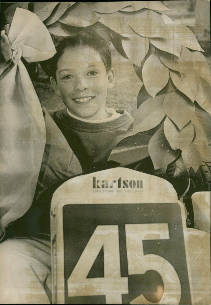 1952 DION DINO VOLVO CASTROL SHELVES GOCART GOKART BERGH LYCKSELE RYC FRANCE - Vintage Photograph