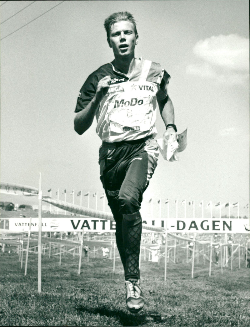 Petter Thoresen, Norge, världsmästare orientering - Vintage Photograph