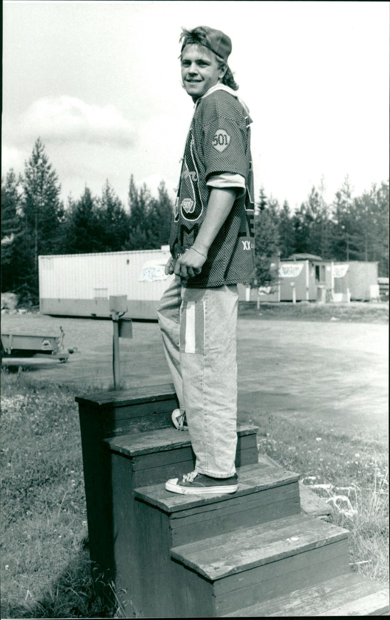 Mattias Öhman, ice hockey player IF Björklöven - Vintage Photograph