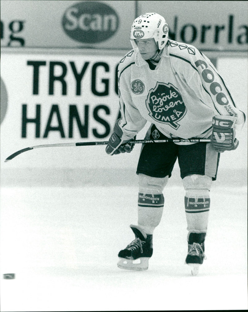 Mattias Öhman, Björklöven ishockey - Vintage Photograph