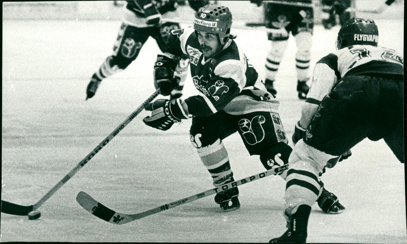 Rolf Älvero, Björklöven i match mot MoDo - Vintage Photograph