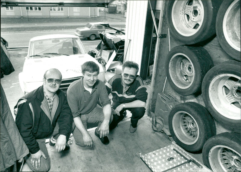 Lars-Erik Hansson, Ture Karlsson and Donald Nilsson - Vintage Photograph