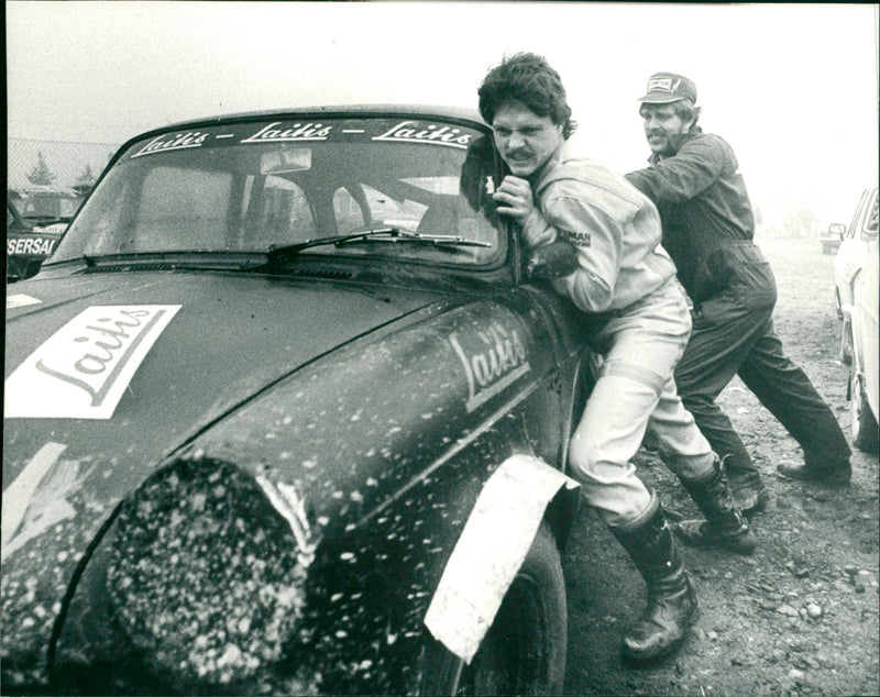 Folkrace. Melker och Håkan Sundberg - Vintage Photograph