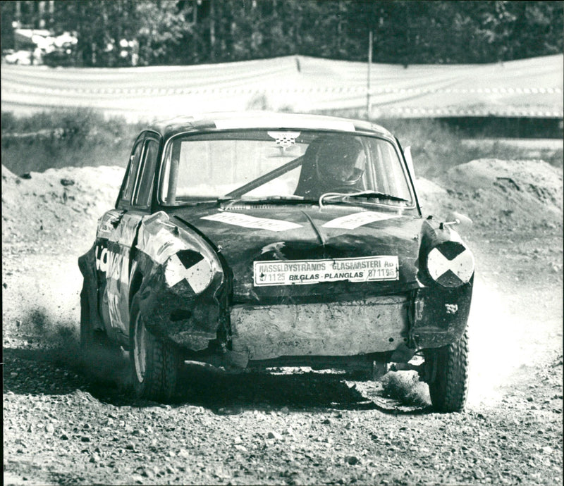 Folkrace. Segrare i juniorfinalen, Magnus Löfenmark - Vintage Photograph