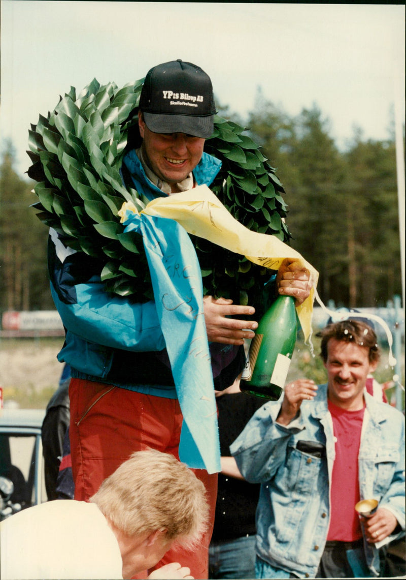 Johan Persson, Åsele MK, vinnare i Umeå AK: s folkracetävlingar - Vintage Photograph