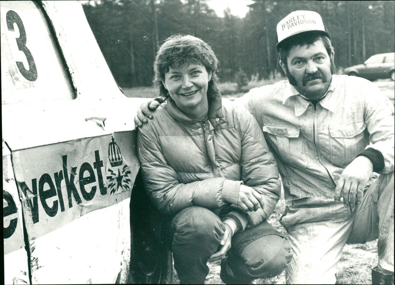 Eva-Britt Sandström och Roland "Stöcke" Lundström - Vintage Photograph