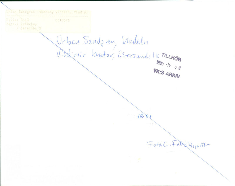 Urban Sandgren och Vladimir Krutov - Vintage Photograph