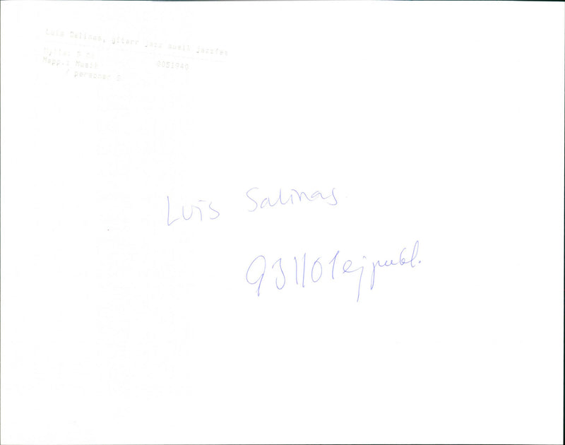 Luis Salinas - Vintage Photograph