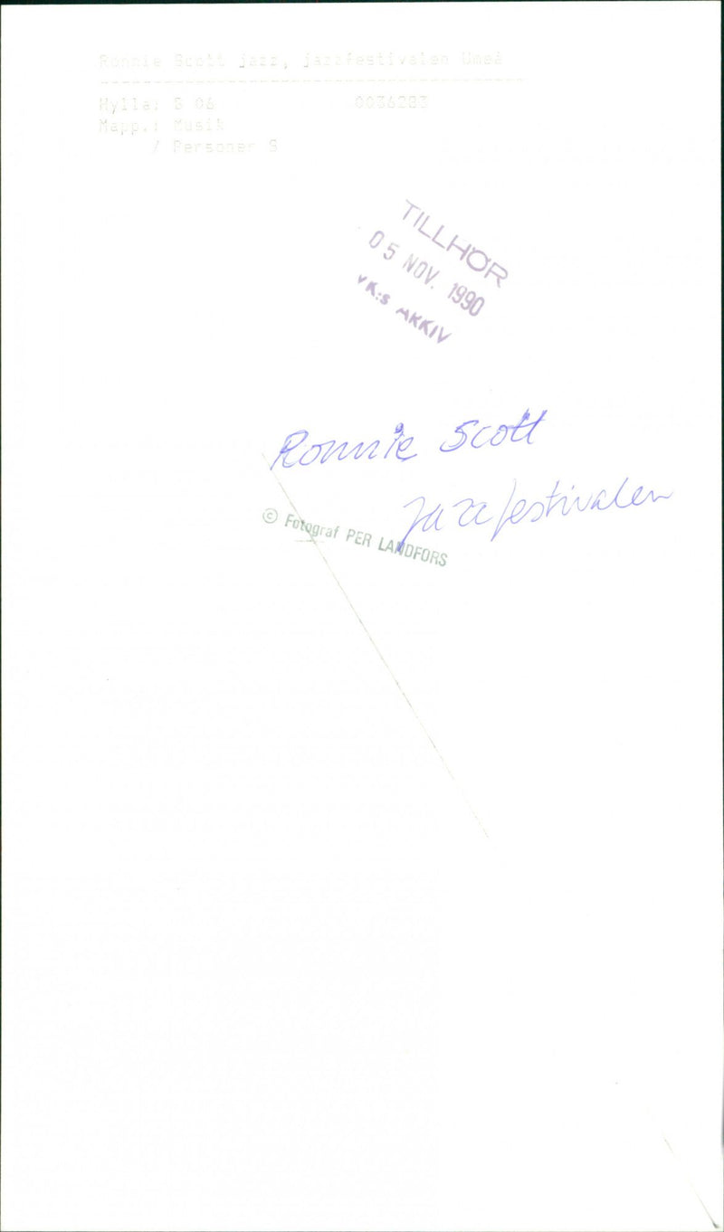 Ronnie Scott - Vintage Photograph