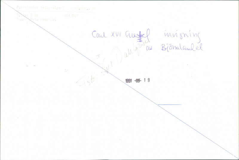 1991 NATURE RESERVE BIONALUDE GUSTA ALLARUT INTRODUCTION XVI USTAL CALL - Vintage Photograph