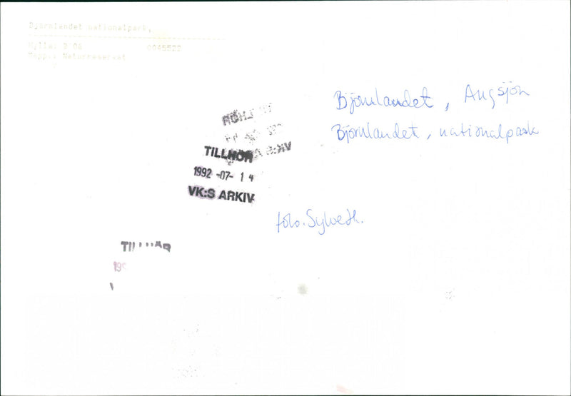 Björnlandet och Angsjön - Vintage Photograph
