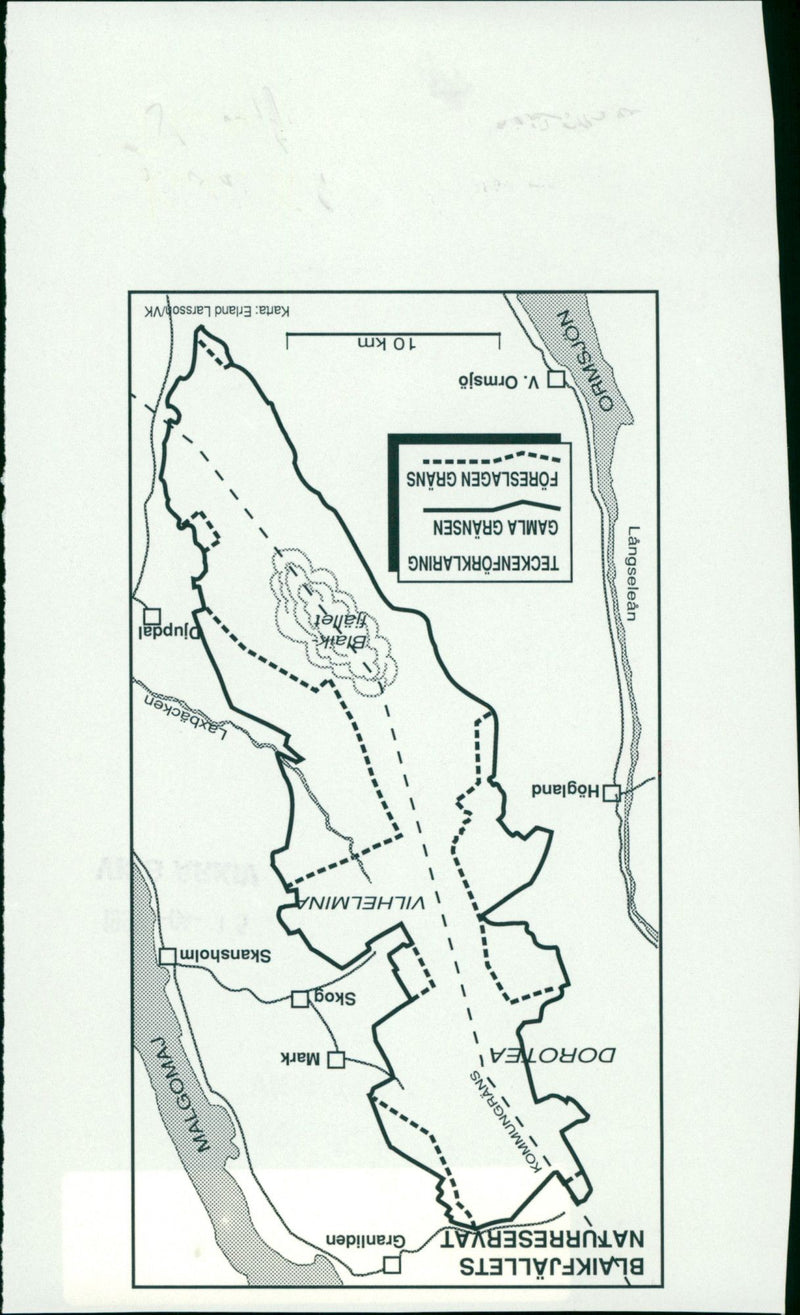 1993 NATURE RESERVE SHELF BLAIKFJALL ARCHIVE VARSSON RESERVE NOURRERA BLAIKFJALLETS - Vintage Photograph