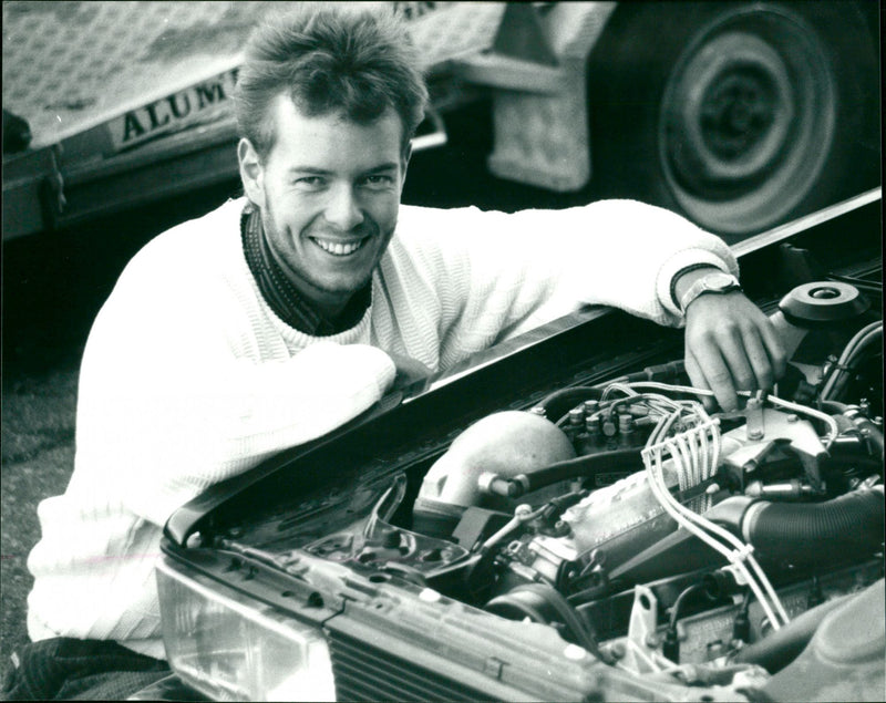 Martin Ericsson, rally Umeå - Vintage Photograph