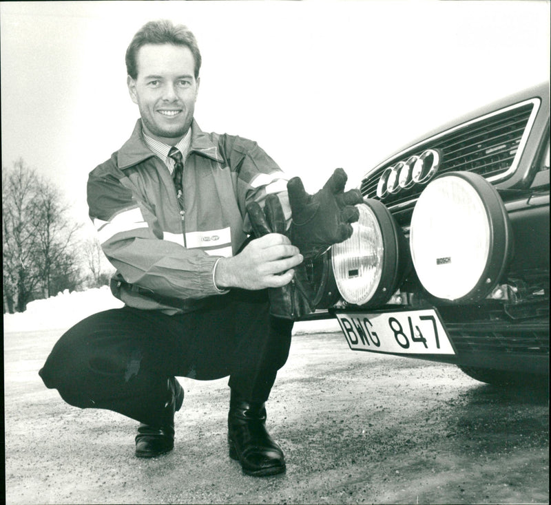 Martin Ericsson, rallyförare - Vintage Photograph