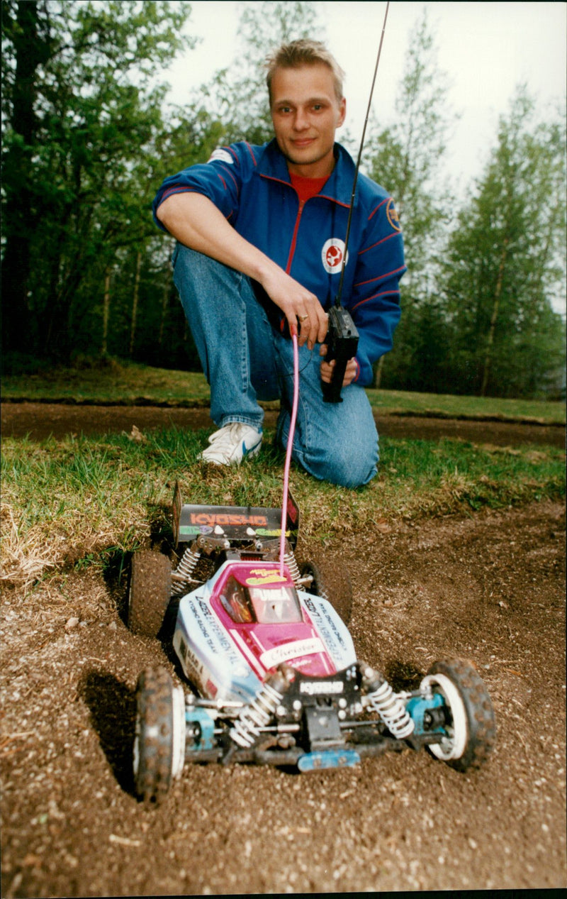 Christer Burström, miniracing, Umeå AK - Vintage Photograph