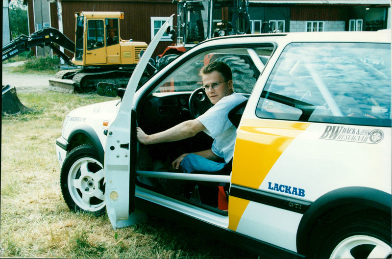 Joakim Andersson, Umeå AK, rally - Vintage Photograph