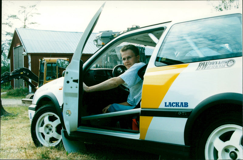 Joakim Andersson, Umeå AK, rally - Vintage Photograph