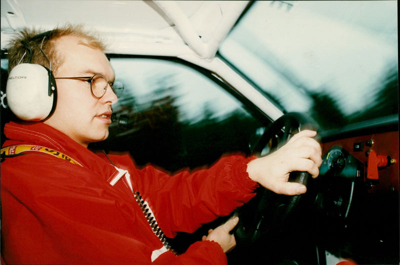 Jörgen Jonasson, Vännäs MK, rally - Vintage Photograph