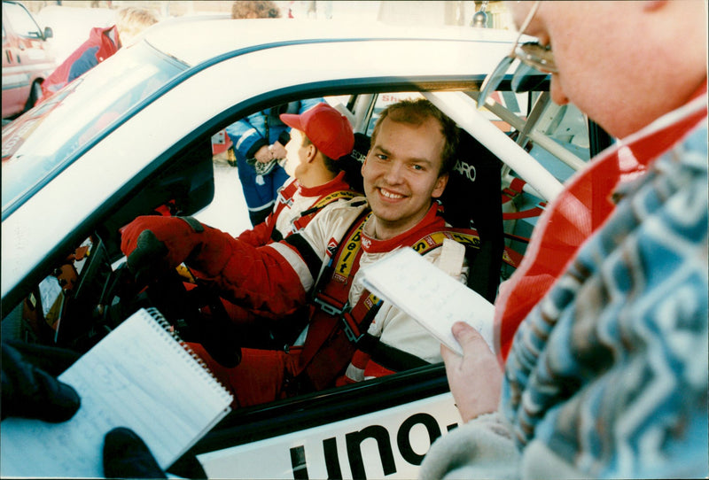 Jörgen Jonasson, North Swedish Rally, segrare i lilla grupp A - Vintage Photograph