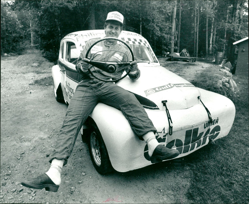 Håkan Johansson, Umeå AK, rallycross - Vintage Photograph