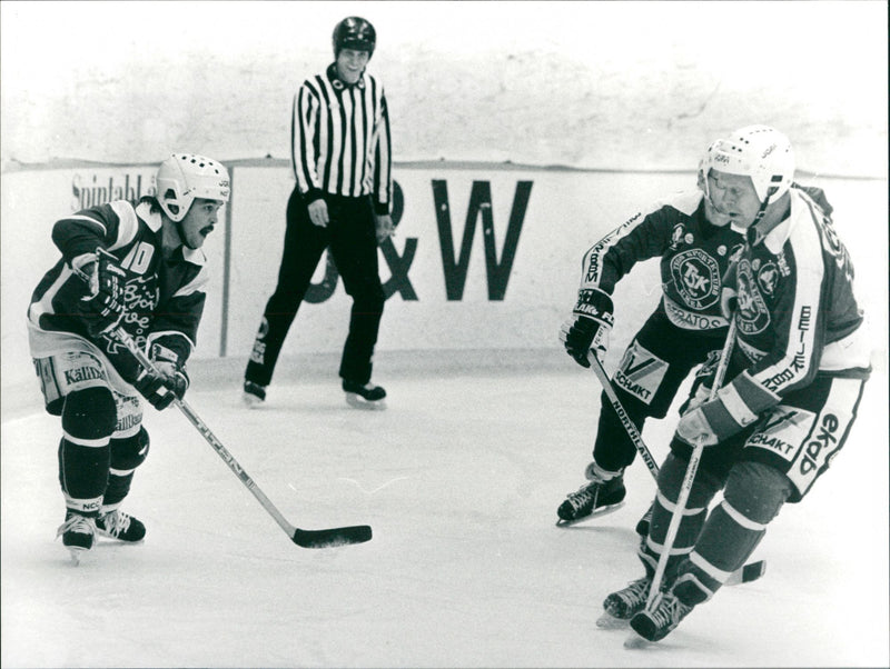 Veteran ishockey. Teg - Björklöven - Vintage Photograph