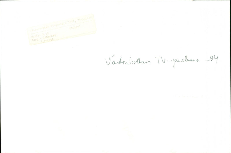 Västerbottens TV-puck lag 1994 - Vintage Photograph