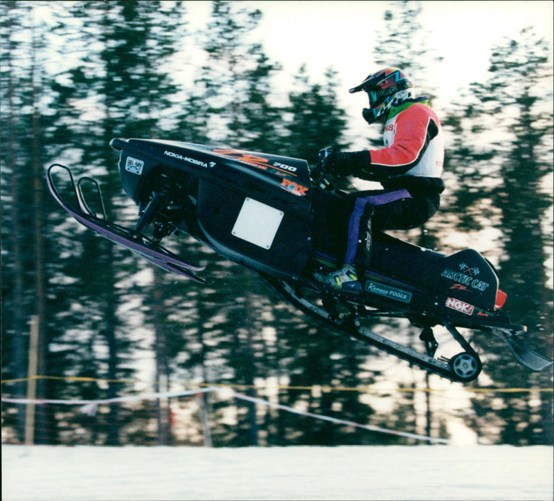 Mats Persson, Storuman, scooter - Vintage Photograph