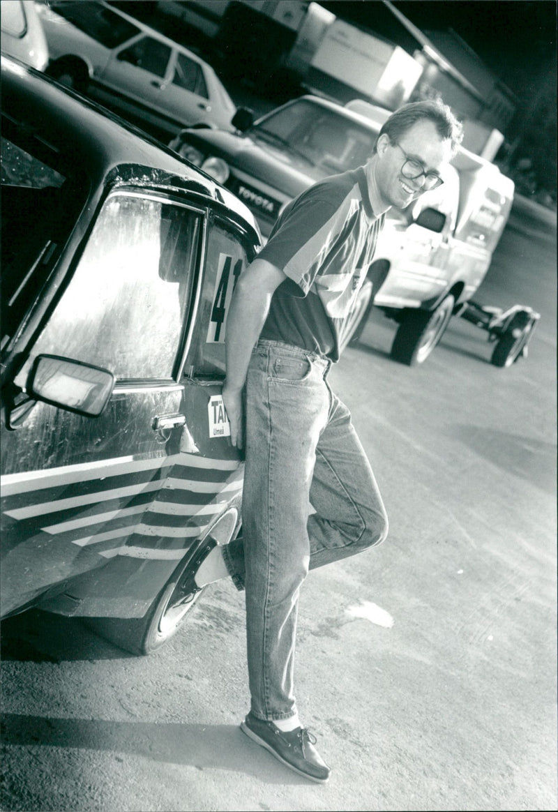 Anton Mattsson, Rallycross, Umeå AK - Vintage Photograph