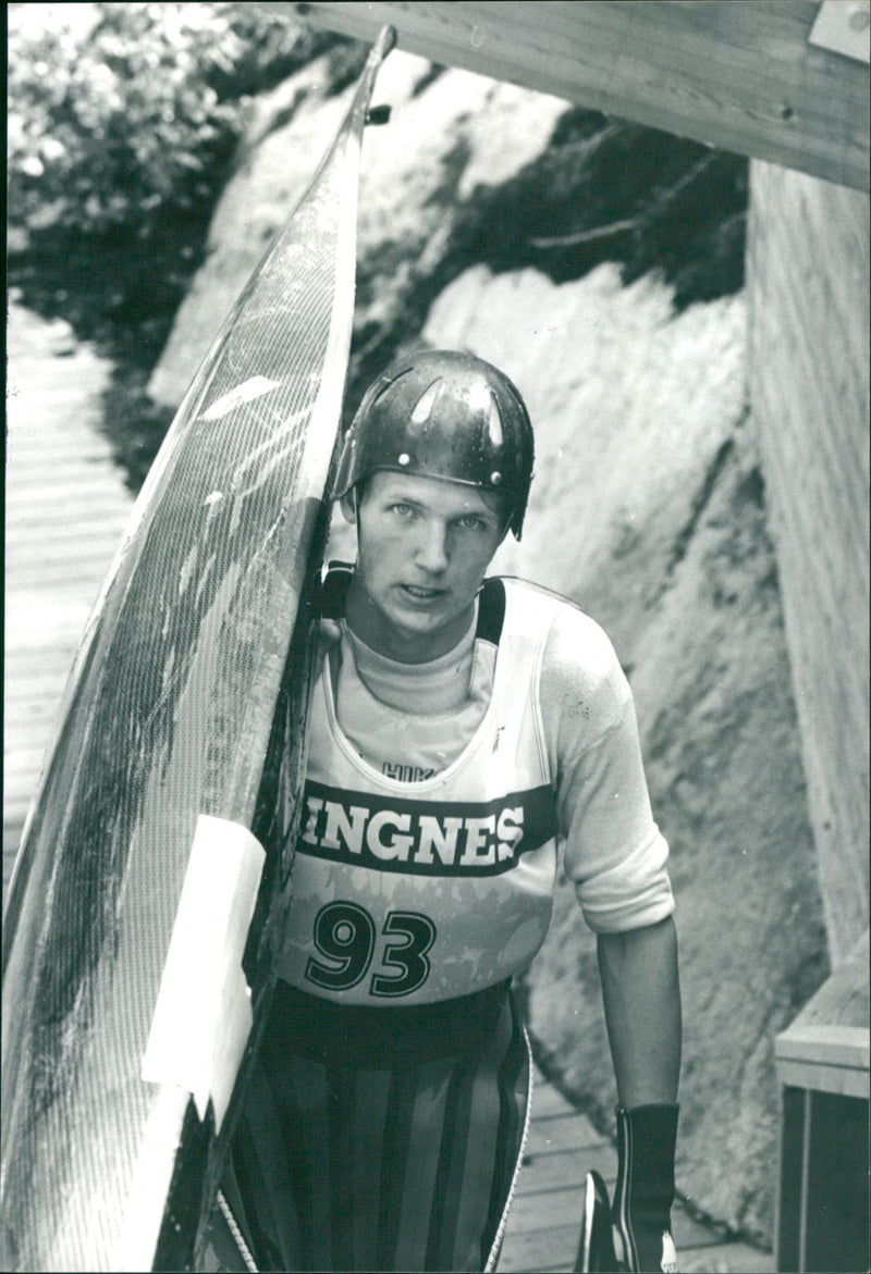 Mats Andersson, forwarder - Vintage Photograph
